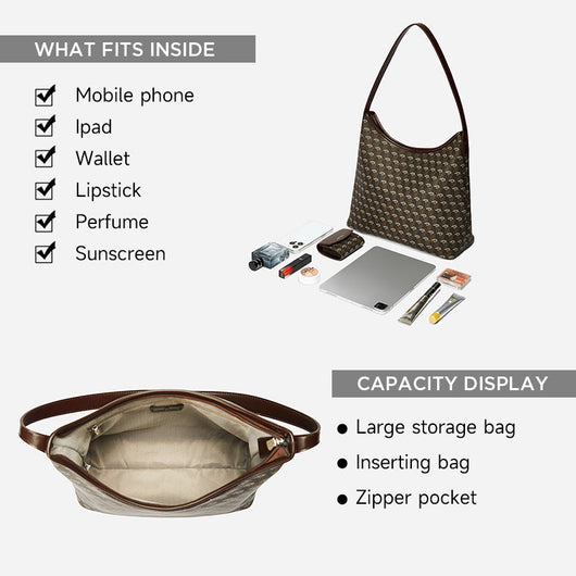 Hobo Tote Bag for Women Classic Monogram